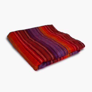 Sunset - Handwoven Alpaca & Wool – Artisanal Throw Blanket