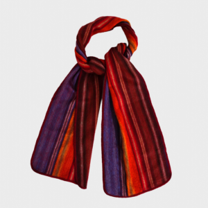Sunset - Handwoven Alpaca & Wool – Artisanal Throw Scarf