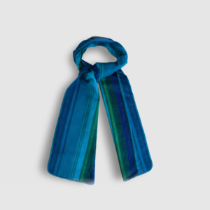 Ligth blue - Handwoven Alpaca & Wool – Artisanal Throw Scarf