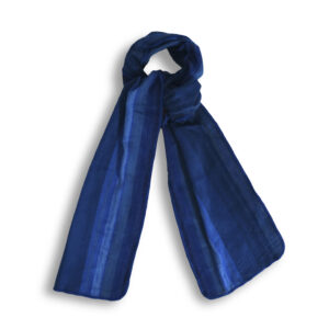 BLUE BIRD -Handwoven Alpaca & Wool – Artisanal Throw Scarf