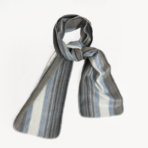 Egret - Handwoven Alpaca & Wool – Artisanal Throw Scarf